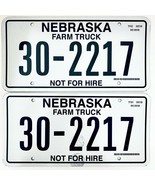  United States Nebraska Not For Hire Farm Truck License Plate 30-2217 - €17,06 EUR