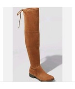 A New Day Cognac Brown Ultimate Comfort Faux Suede Over The Knee Boot Si... - £23.26 GBP