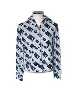Juicy by Juicy Couture White Velour Logo Print Zip Up Track Hoodie Size L  - $412.21 MXN