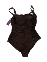LASCANA Sassy Slim Effect Swimsuit in Brown UK 18 Plus B Cup (bp147) - £20.74 GBP