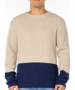 MSRP $129 Sanctuary Colorblock Thermal Knit Sweater Beige Size Small - $1,166.64 MXN