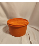 VINTAGE TUPPERWARE SERVALIER ORANGE CANISTER 1299-15 - $22.86 CAD