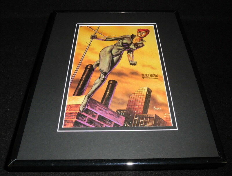 Primary image for Black Widow Marvel Masterpiece ORIGINAL 1993 Framed 11x14 Poster Display