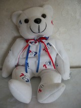 Lucky 777 White Teddy Bear. (#0190) - $13.99