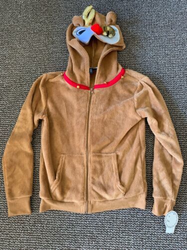 Primary image for Rudolph Zip Up Hoodie Size S