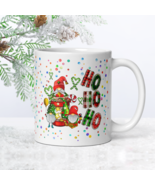 Christmas Funny Coffee Mug, Mug with Gnome, Magic Christmas Season, Xmas Tree - £16.77 GBP