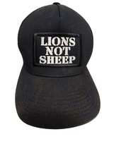 LIONS NOT SHEEP  Black  Flex Fit Hat Cap By Yupoong- One Size - $18.65