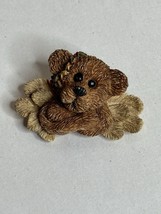 1994 Boyds Bears PIN ANGEL WINGS Crossed Arms Bearwear and Friends Brooch - $12.95