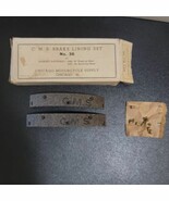 VTG Harley-Davidson Brake Lining Set for 1936 - 1938 WWII Era Collector ... - $763.55 MXN