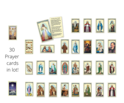 Prayer Card Assortment Lot (30 Different Holy Cards) Jesus, Mary, Saints, etc! - £10.99 GBP