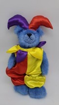 Ty Beanie Baby 2007 Bear Ty Store 8.5&quot; Jester Mardi Gras CLEAN  - £34.77 GBP