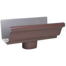 AMERIMAX HOME PRODUCTS 1901019 4-Inch Galvanized End/Drop, Brown - $35.00 CAD