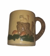 Vintage 1960’s-1970’s Fox Sitting On A Stump Surrounded By Mushrooms Mug - £10.18 GBP