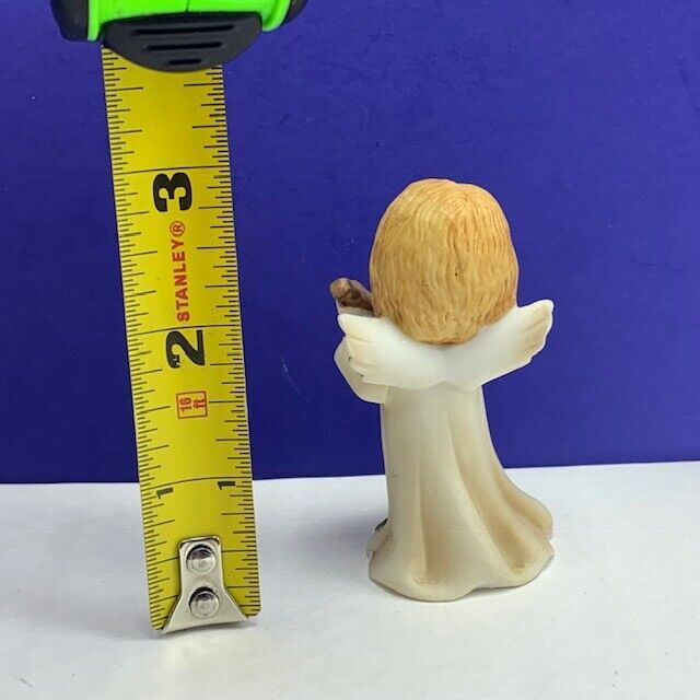Primary image for Angel figurine vintage porcelain sculpture Christmas Lefton 05636 mandolin girl
