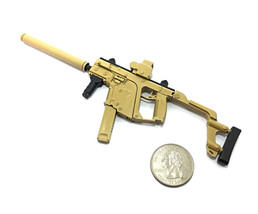 1/6 Scale Custom Desert KRISS Vector Submachine Gun Miniature Toy Action Figure - £15.79 GBP