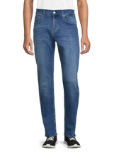 7 for All Mankind Mens Slimmy Dark Wash Slim Straight Jeans, Size 38 - £85.69 GBP