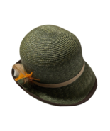 Goorin Bros Women&#39;s Hat Ms. Melissa Cloche Wheat Straw Hat Olive Green R... - $1,040.94 MXN