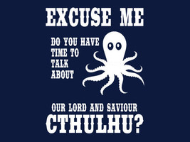 FUNNY TSHIRT Lovecraft Cthulhu Science Fiction Fantasy T-Shirt Mens Octo... - £10.32 GBP