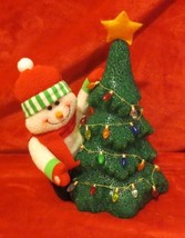 13&quot; tall Christmas Tree &amp; Snowman - £13.23 GBP
