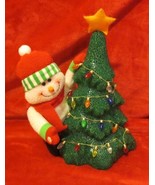 13&quot; tall Christmas Tree &amp; Snowman - £13.28 GBP