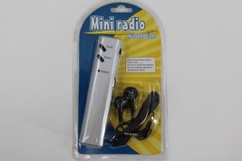 Mini Radio with LED Light Digital FM Only 3.5 mm Stereo Earbuds 2 AAAs N... - £5.57 GBP