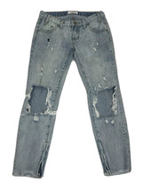 One X One Teaspoon Freebird II Ankle Zip Distressed Denim Jeans Size 26 - $25.98