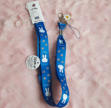 Miffy kawaii bunny flower lanyard for ID badge  - £16.64 GBP