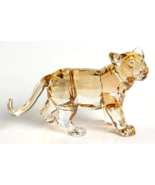 Swarovski Figurine Tiger Cub Standing  Amber W/Inner and Outer Box - $178.20