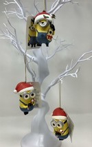 Minions~Set of 3~Christmas Tree Ornaments~Minion &amp; Ukelele/Candy Cane - £18.19 GBP