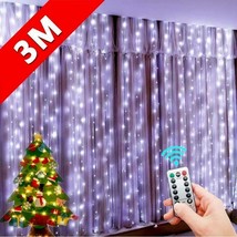New LED String Lights Decoration Remote Control USB Garland Curtain 3M L... - £7.52 GBP+