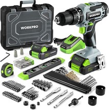 Workpro 20V Max Cordless Drill Driver Set, Electric Power Impact Drill T... - £125.05 GBP