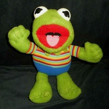 12&quot; Vintage 1983 Hasbro Softies Kermit The Green Frog Stuffed Animal Plush Toy - £18.56 GBP