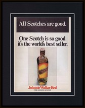 1968 Johnnie Walker Red Scotch 11x14 Framed ORIGINAL Vintage Advertisement - £35.55 GBP
