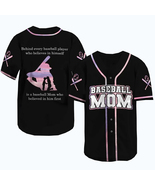 Unisex Baseball Jersey Baseball Mom Mother&#39;s Day Gifts for Baseball Play... - £15.94 GBP+