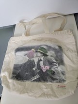 Kim Anderson Tote Bag Shopping Handbag Vintage Kissing Canvas - £10.02 GBP