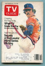 TV Guide-World Series Pitching-New York Metropolitan Edition-Oct 1981-VG - £12.97 GBP