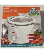 Brentwood Slow Cooker 1.5 Quart White NEW - $14.99