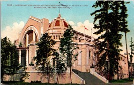 Alaska Yukon Pacific Seattle Exposition Manufactures Building 1909 Postcard - £11.11 GBP