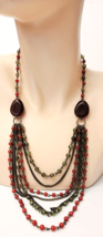Avon Berry, Red Green Misc. Colors ~Statement Necklace - £7.86 GBP