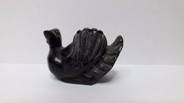 Miniature Carved black stone duck - £18.99 GBP