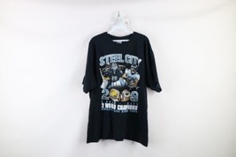 Vintage Mens XL Faded 2009 Steel City Stanley Cup Super Bowl Champions T-Shirt - £27.18 GBP
