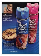 Toni Hold and Clean Hair Spray Vintage 1972 Full-Page Magazine Ad - £7.71 GBP
