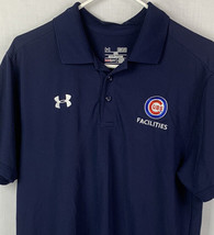 Under Armour Chicago Cubs Employee Polo Shirt Facilities Mens Medium MLB - £31.33 GBP