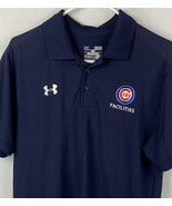 Under Armour Chicago Cubs Employee Polo Shirt Facilities Mens Medium MLB - £31.33 GBP