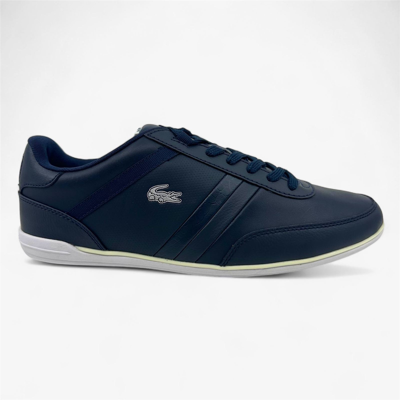 Lacoste Giron Croc SPM Dark Blue White Mens Casual Sneaker