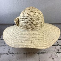 Great Northwest Paper Blend Sun hat Floppy Big Brim Beige - £15.89 GBP