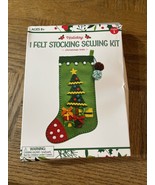 Christmas/Holiday &quot;Xmas Tree&quot;Felt Stocking Sewing Kit-Brand New-SHIPS N ... - $24.63