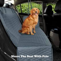 Dog Car Seat Cover View Mesh Waterproof Pet Carrier Car Rear Back Seat Mat Hammo - £29.88 GBP
