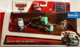 Disney Pixar Cars Toon Eddie, Heavy Metal Mater &amp; Rocky - £82.58 GBP