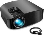 Black (Yg600) Projector, Goodee 2022 Upgraded Native 1080P Video, Av And... - $220.92
